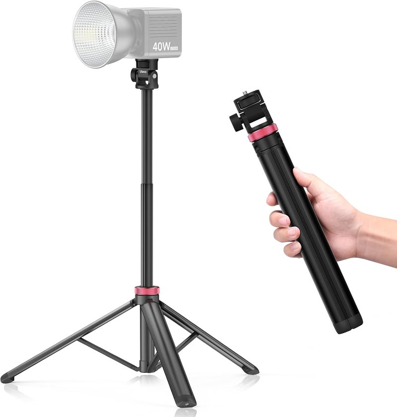 VIJIM MT-79 Extendable Photography Light Stand, 81" Portable Adjustable Light Tripod with 1/4" Screw, 360° Ball Head Camera Phone Tripod for Continute Output Lighting, Webcams, Cameras,for Pocket3 - Image 1